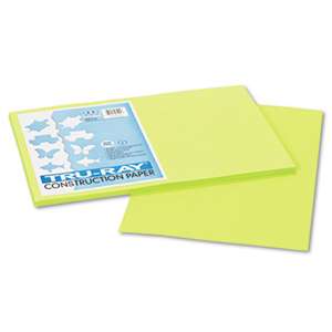 PACON CORPORATION Tru-Ray Construction Paper, 76 lbs., 12 x 18, Brilliant Lime, 50 Sheets/Pack