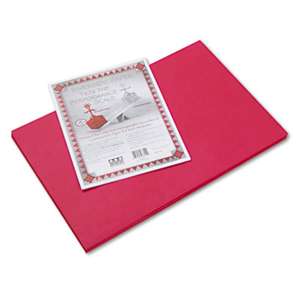 PACON CORPORATION Riverside Construction Paper, 76 lbs., 12 x 18, Red, 50 Sheets/Pack