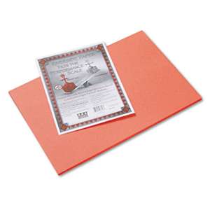 PACON CORPORATION Riverside Construction Paper, 76 lbs., 12 x 18, Orange, 50 Sheets/Pack