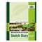 Ecology Sketch Diary, 60 lb Text Paper Stock, Green Cover, (70) 11 x 8.5 Sheets