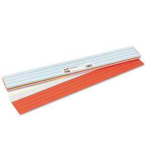 PACON CORPORATION Sentence Strips, 24 x 3, Assorted Colors, 100/Pack