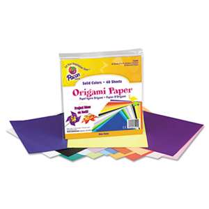 PACON CORPORATION Origami Paper, 30 lbs., 9 x 9, Assorted Bright Colors, 40 Sheets/Pack