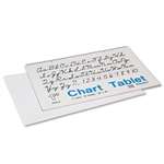 PACON CORPORATION Chart Tablets w/Cursive Cover, Ruled, 24 x 16, White, 25 Sheets