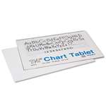 PACON CORPORATION Chart Tablets w/Manuscript Cover, Ruled, 24 x 16, White, 25 Sheets