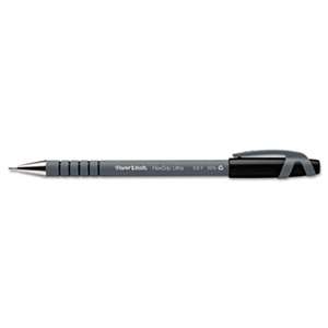 SANFORD FlexGrip Ultra Ballpoint Stick Pen, Black Ink, Fine, Dozen