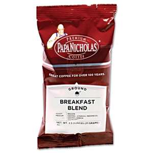 PAPANICHOLAS COFFEE Premium Coffee, Breakfast Blend, 18/Carton