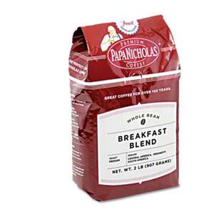 PAPANICHOLAS COFFEE Premium Coffee, Whole Bean, Breakfast Blend