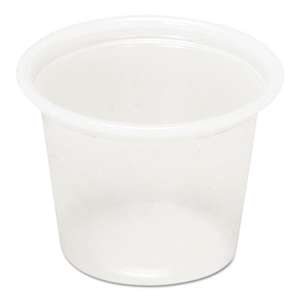 PACTIV CORPORATION Plastic Souffl‚ Cups, 1 oz, Translucent, 5000/Carton