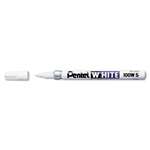 PENTEL OF AMERICA Permanent Marker, Fine Point, White