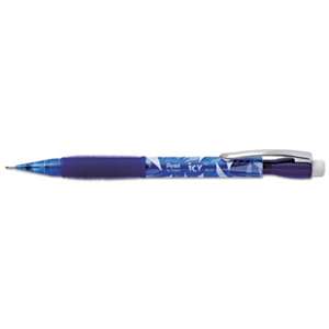 PENTEL OF AMERICA Icy Mechanical Pencil, .7mm, Trans Blue, Dozen