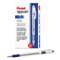 PENTEL OF AMERICA R.S.V.P. Stick Ballpoint Pen, 1mm, Trans Barrel, Blue Ink, Dozen