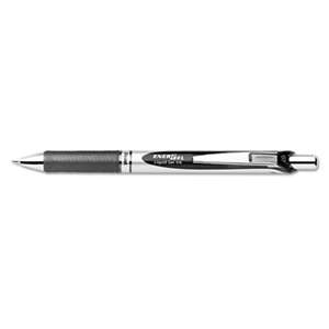 PENTEL OF AMERICA EnerGel RTX Retractable Liquid Gel Pen, .7mm, Black/Gray Barrel, Black Ink