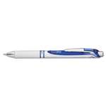 PENTEL OF AMERICA EnerGel RTX Retractable Liquid Gel Pen, .7mm, White/Blue Barrel, Blue Ink