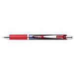 PENTEL OF AMERICA EnerGel RTX Retractable Liquid Gel Pen, .5mm, Silver/Red Barrel, Red Ink