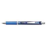PENTEL OF AMERICA EnerGel RTX Retractable Liquid Gel Pen, .5mm, Silver/Blue Barrel, Blue Ink