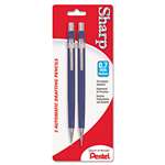 PENTEL OF AMERICA Sharp Mechanical Drafting Pencil, 0.7 mm, Blue Barrel, 2/Pack