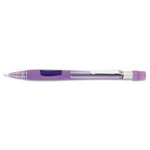 PENTEL OF AMERICA Quicker Clicker Mechanical Pencil, 0.7 mm, Transparent Violet Barrel