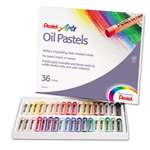 PENTEL OF AMERICA Oil Pastel Set With Carrying Case,36-Color Set, Assorted, 36/Set