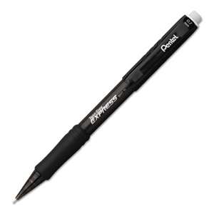 PENTEL OF AMERICA Twist-Erase EXPRESS Mechanical Pencil, .7mm, Black, Dozen