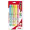 PENTEL OF AMERICA 24/7 Highlighter, Chisel Tip, Blue/Green/Orange/Pink/Yellow Ink, 5/Set