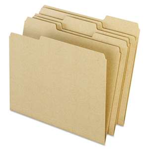 ESSELTE PENDAFLEX CORP. Earthwise Recycled Colored File Folders, 1/3 Top Tab, Letter, Natural, 100/BX