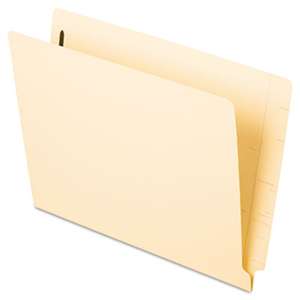 ESSELTE PENDAFLEX CORP. Laminated Spine End Tab Folder with 1 Fastener, 11 pt Manila, Letter, 50/Box