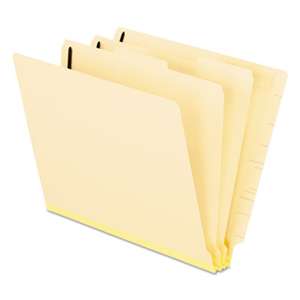 ESSELTE PENDAFLEX CORP. Manila End Tab Classification Folders, 2 Dividers/Six-Section, Letter, 10/Box