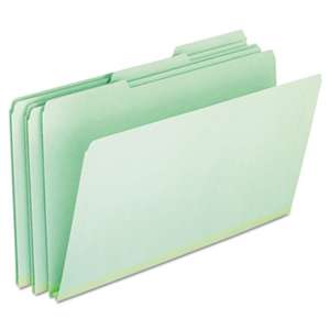 ESSELTE PENDAFLEX CORP. Pressboard Expanding File Folders, 1/3 Cut Top Tab, Legal, Green, 25/Box