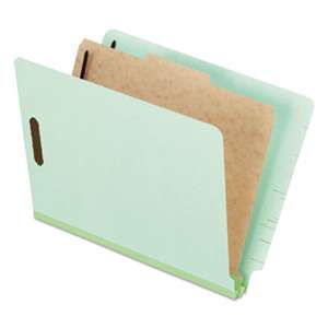 ESSELTE PENDAFLEX CORP. Pressboard End Tab Classification Folders, Letter, 1 Divider/4-Section, 10/Box