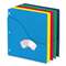 ESSELTE PENDAFLEX CORP. Wave Slash Pocket Project Folders, 3 Holes, Letter, Five Colors, 10/Pack