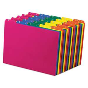 ESSELTE PENDAFLEX CORP. Top Tab File Guides, Alpha/A-Z 1/5 Tab, Polypropylene, Letter, 25/Set
