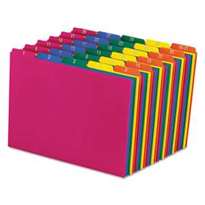 ESSELTE PENDAFLEX CORP. Top Tab File Guides, Daily/1-31, 1/5 Tab, Polypropylene, Letter, 31/Set