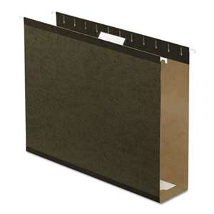 ESSELTE PENDAFLEX CORP. Reinforced 3" Extra Capacity Hanging Folders, Letter, Standard Green, 25/Box
