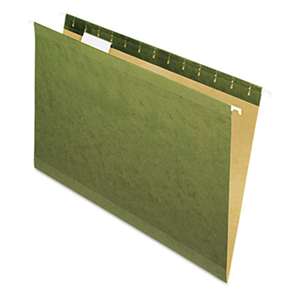 ESSELTE PENDAFLEX CORP. Hanging File Folders, No Tabs, Legal, Standard Green, 25/Box