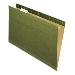 ESSELTE PENDAFLEX CORP. Hanging File Folders, 1/5 Tab, Legal, Standard Green, 25/Box