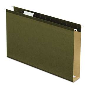 ESSELTE PENDAFLEX CORP. Reinforced 2" Extra Capacity Hanging Folders, Legal, Standard Green, 25/Box