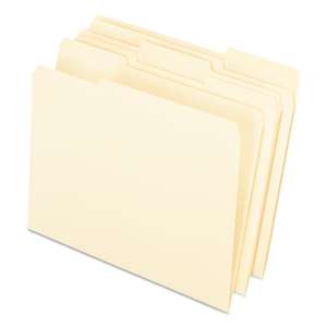 ESSELTE PENDAFLEX CORP. Interior File Folders, 1/3 Cut Top Tab, Letter, Manila 100/Box