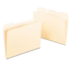 ESSELTE PENDAFLEX CORP. Ready-Tab File Folders, 1/3 Cut Top Tab, Letter, Manila, 50/Pack