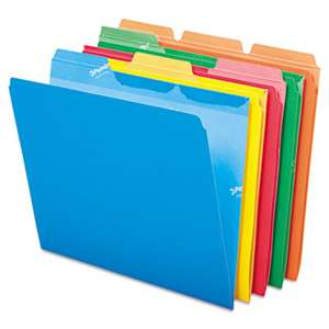 ESSELTE PENDAFLEX CORP. Ready-Tab File Folders, 1/3 Cut Top Tab, Letter, Assorted Colors, 50/Pack
