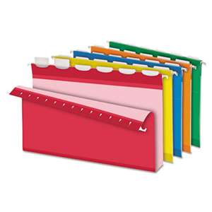 ESSELTE PENDAFLEX CORP. Ready-Tab Hanging File Folders, 2" Capacity, 1/6 Tab, Legal, Assorted, 20/Box