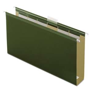 ESSELTE PENDAFLEX CORP. Ready-Tab Hanging File Folders, 2" Capacity, 1/6 Tab, Legal, Green, 20/Box