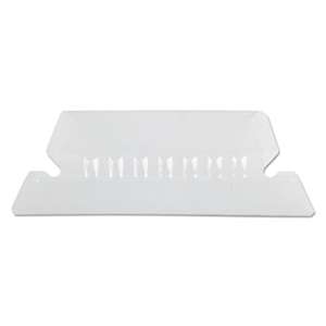 ESSELTE PENDAFLEX CORP. Hanging File Folder Tabs, 1/5 Tab, Two Inch, Clear Tab/White Insert, 25/Pack