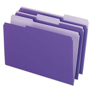 ESSELTE PENDAFLEX CORP. Interior File Folders, 1/3 Cut Top Tab, Legal, Violet, 100/Box