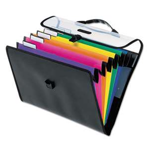 ESSELTE PENDAFLEX CORP. Desk Free Hanging 6-Pocket Organizer w/Case, 1/3 Tab, Letter, Poly, Asstorted