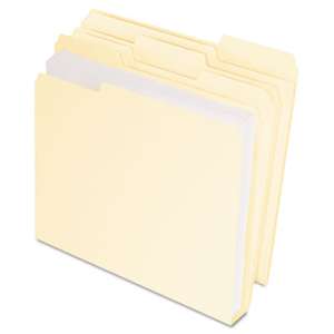 ESSELTE PENDAFLEX CORP. DoubleStuff File Folders, 1/3 Cut, Letter, Manila, 50/Pack