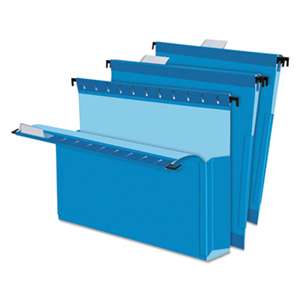 ESSELTE PENDAFLEX CORP. SureHook Reinforced Hanging Box Files, 2" Exp with Sides, Letter, Blue, 25/Box