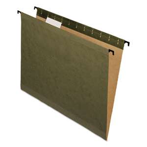 ESSELTE PENDAFLEX CORP. Poly Laminate Reinforced Hanging Folders, 1/5 Tab, Letter, Green, 20/Box