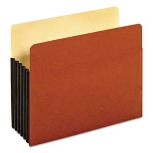 ESSELTE PENDAFLEX CORP. File Pocket with Tyvek, Top Tab, Straight Cut, 1 Pocket, Letter, Brown