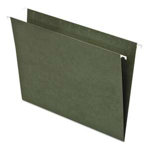 ESSELTE PENDAFLEX CORP. Standard Green Hanging Folders, Untabbed, Letter, 25/Box