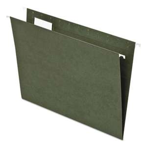 ESSELTE PENDAFLEX CORP. Standard Green Hanging Folders, 1/5 Tab, Letter, 25/Box
